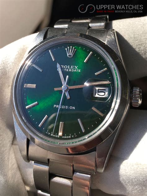 rolex oysterdate precision verde|rolex oysterdate price.